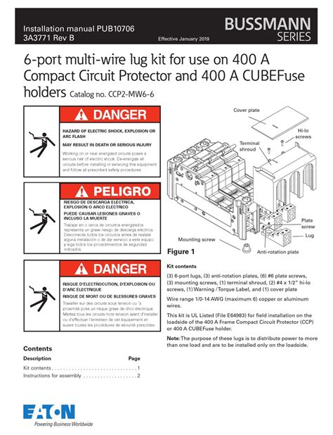 installation instructions for bussmann easyid junction box|EATON BUSSMANN SERIES INSTALLATION MANUAL Pdf .